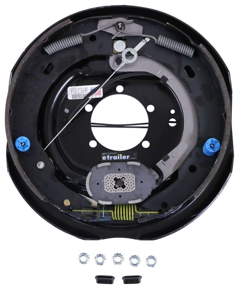 Dexter 7K Electric Brake Assembly, 12″ x 2″, RH, Self-Adjusting, 5-Bolt Mount