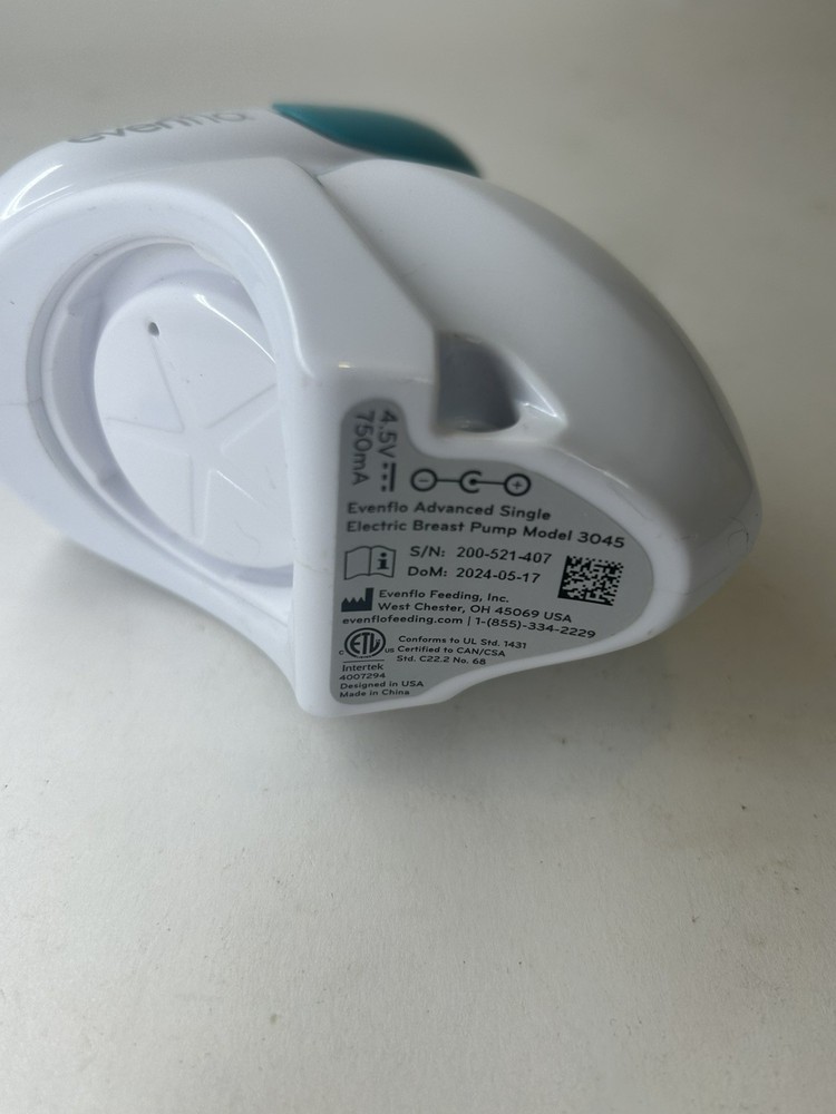 EVENFLO ADVANCED SINGLE ELECTRIC BREAST PUMP 3045 Unit Only