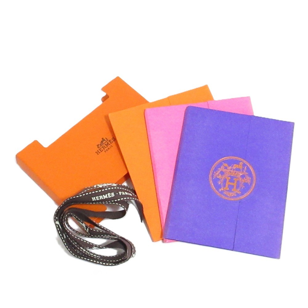 HERMES Post-it Notes, 3-Piece Set, Multicolor Unisex Women USED