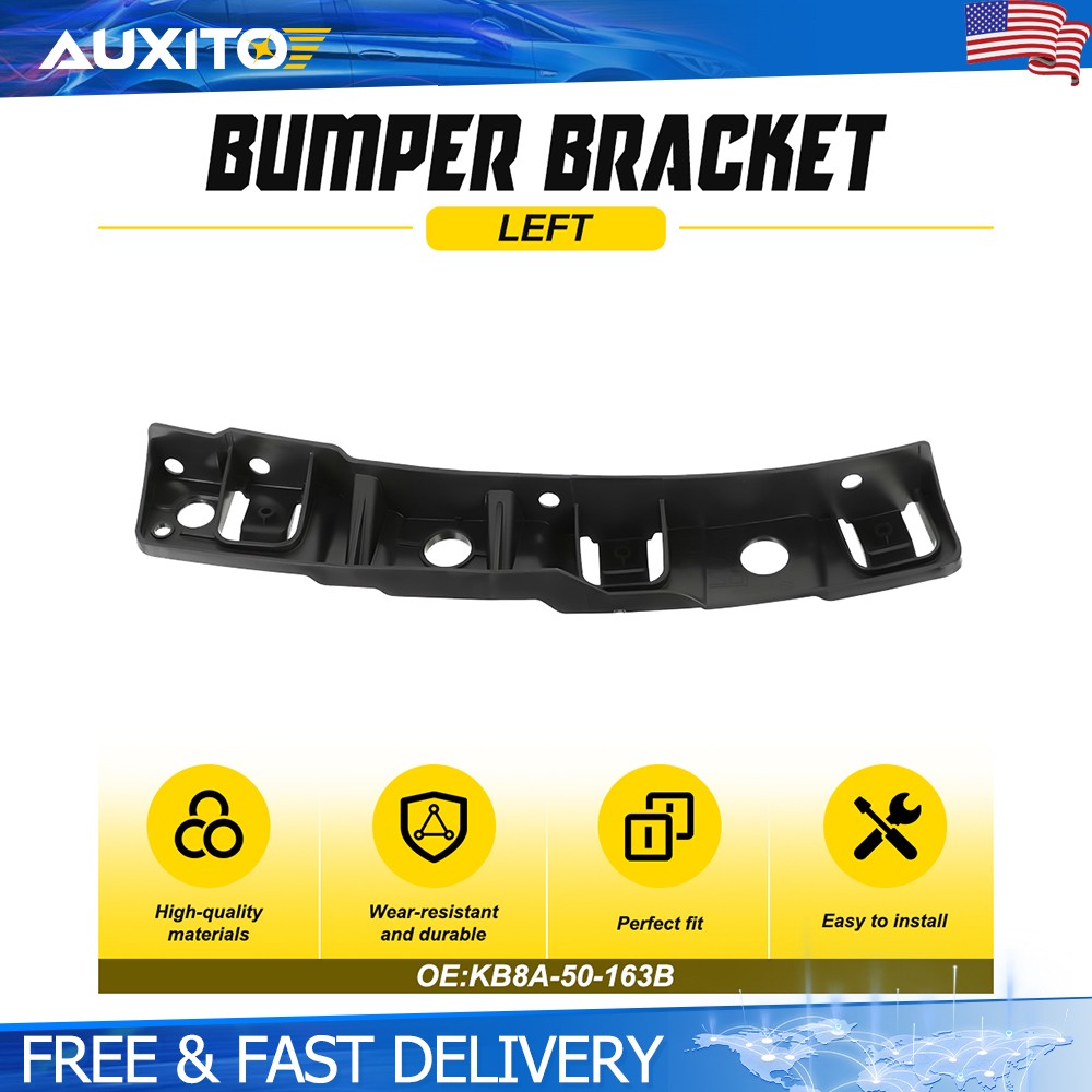 Black Front Left Side Bumper Mounting Bracket Fits for CX-5 Mazda 2017-2021