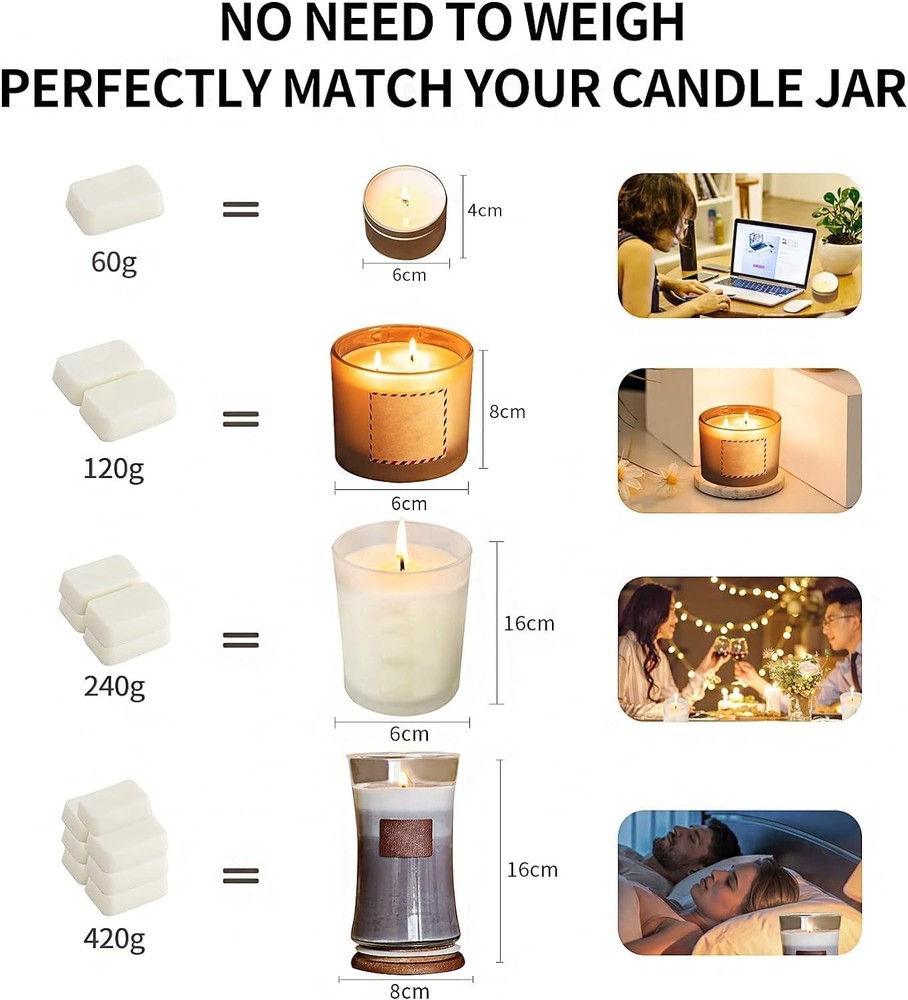 Complete Candle Making Set with Magic Paper & Soy Wax - Create Unique Designs