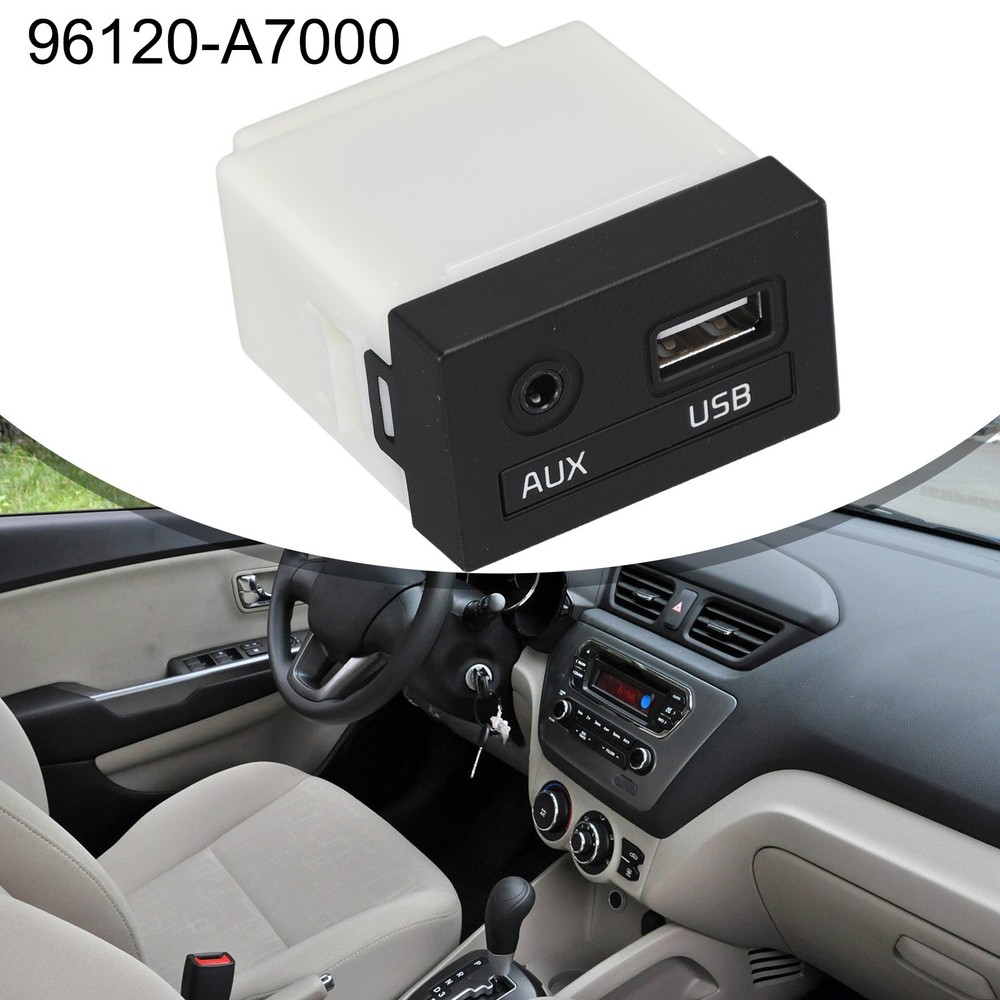 For Kia Auxillary Audio Adapter Compatible with Various Models Year 14 15