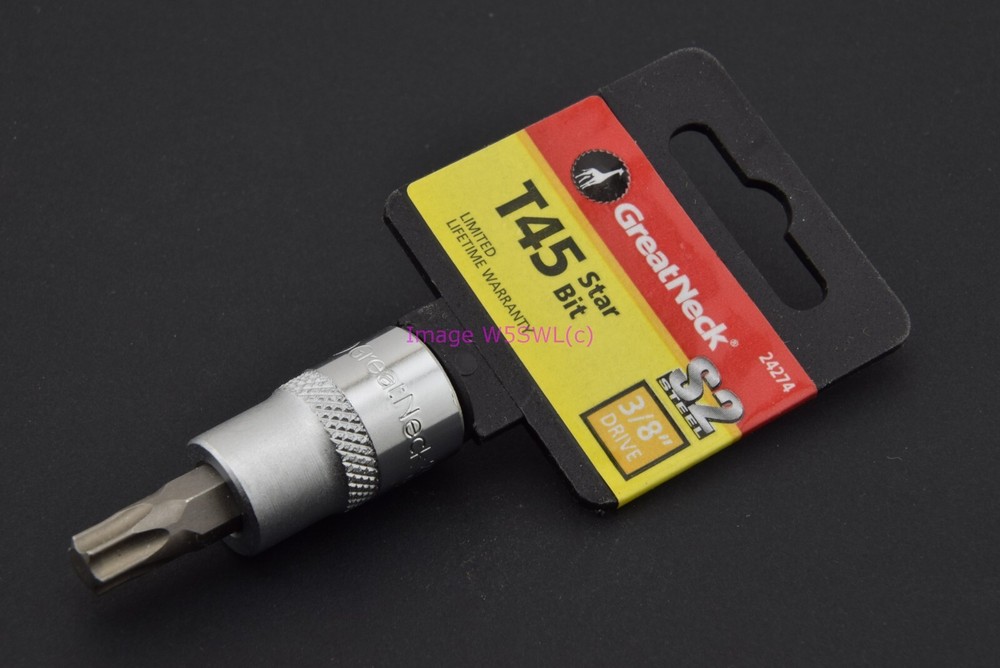GreatNeck T45 T-45 Star Bit Socket 3/8 Drive