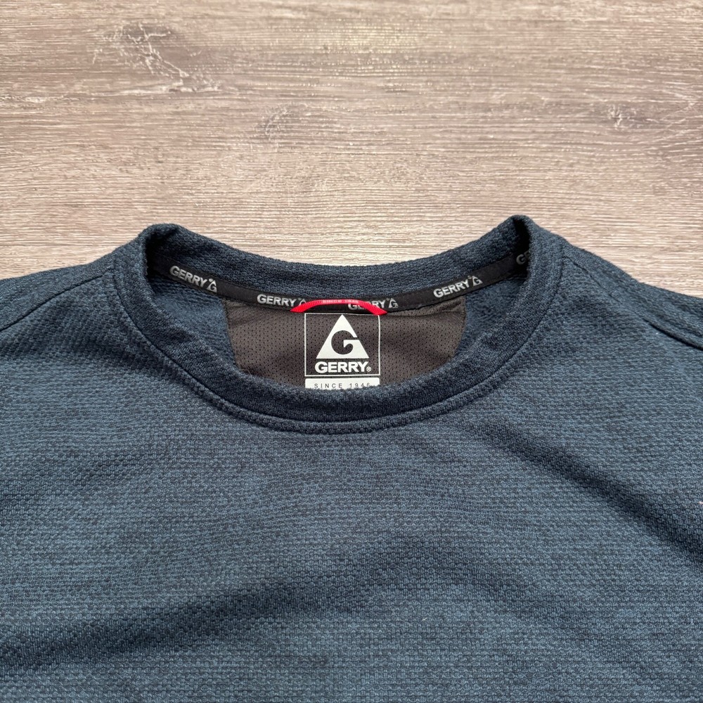 Gerry Sweater Mens Extra Large Blue Thermal Casual Camp Hike Pullover