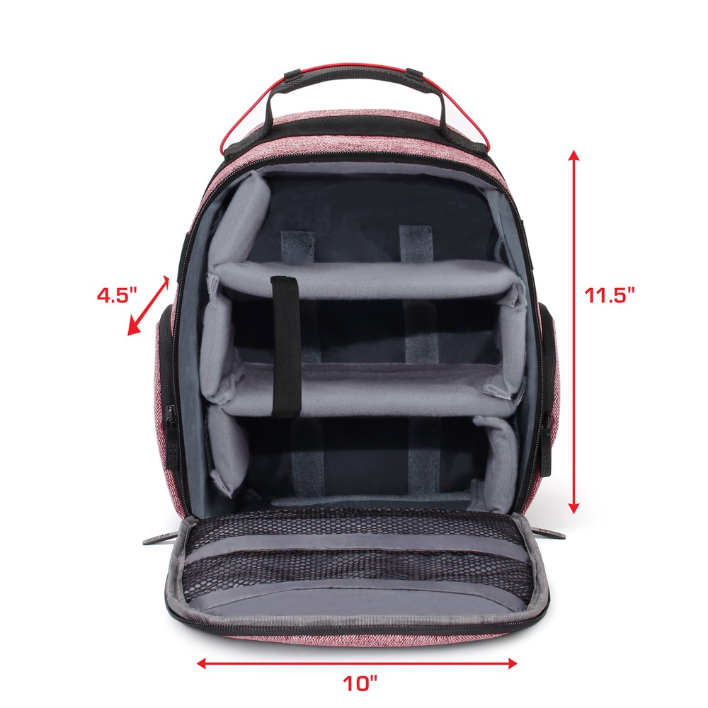 USA GEAR Backpack for VR Headset Compatible with Oculus Quest 2 Gaming Headset