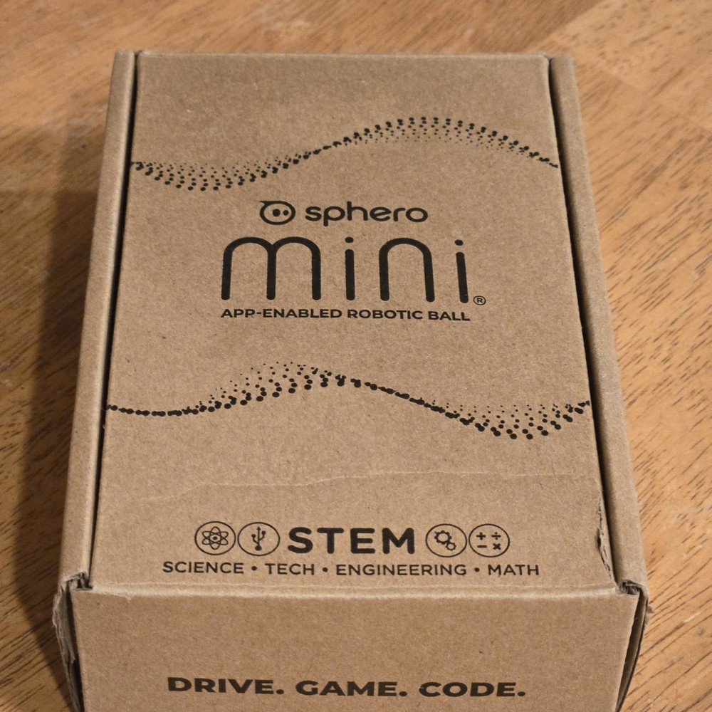 Sphero Mini App Enabled Programmable Robot Ball Red/White w/Obstacles Box STEM