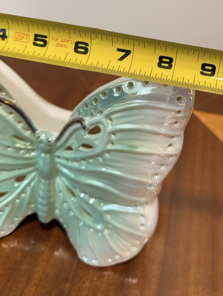 Pearlescent Ceramic Butterfly LED Night Light Color Changing Glow