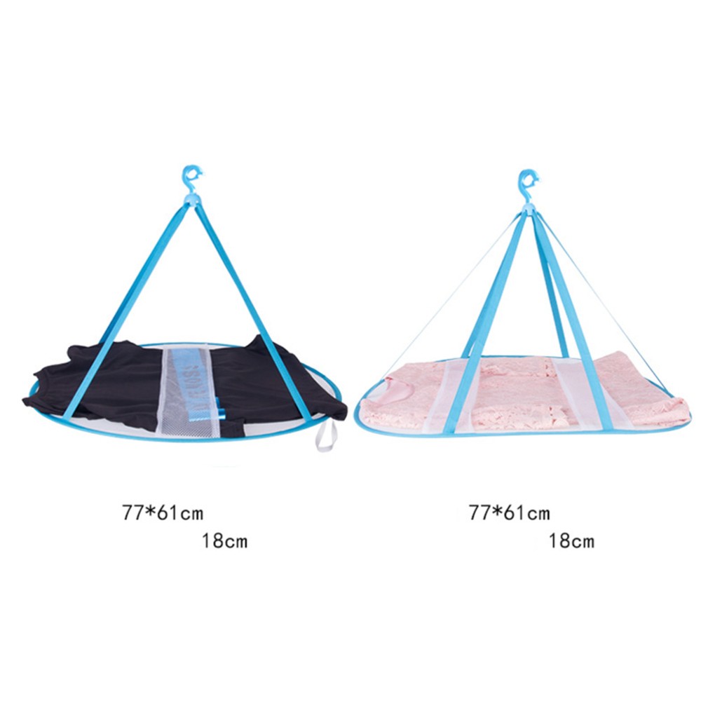 Clothes Basket for Laundry Foldable Drying Rack Hanging Clothing