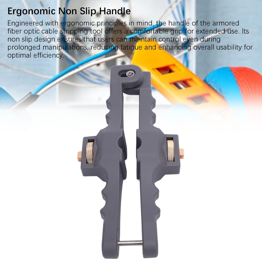 Adjustable Armored Fiber Optic Cable Stripping Tool For Efficient Stripping For