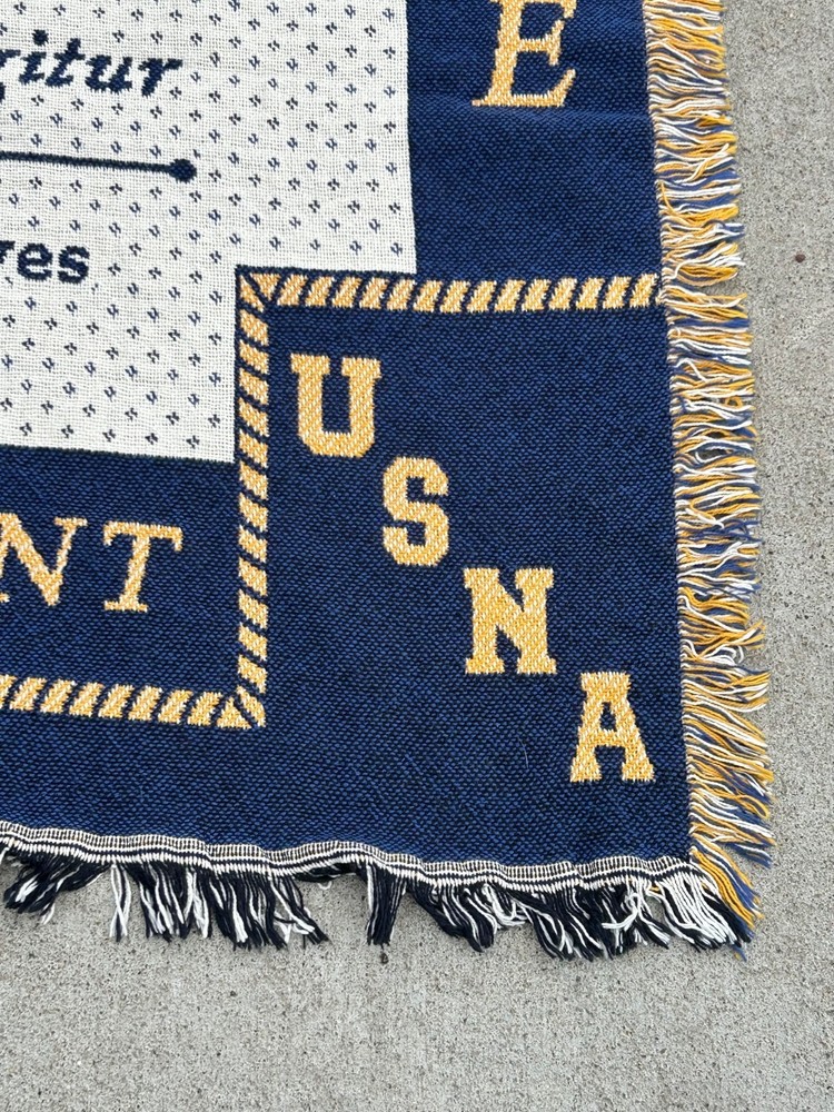 US Naval Academy Class Of 2018 Blanket