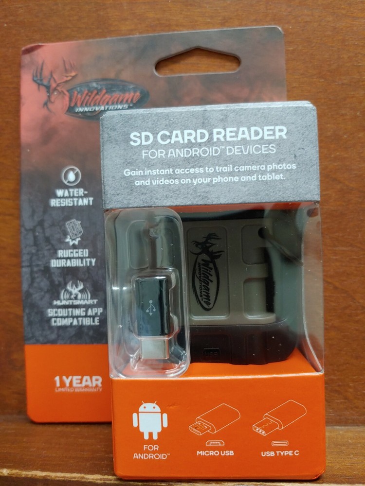 Wildgame Innovations SD Card Reader for Android Devices NEW Huntsmart app