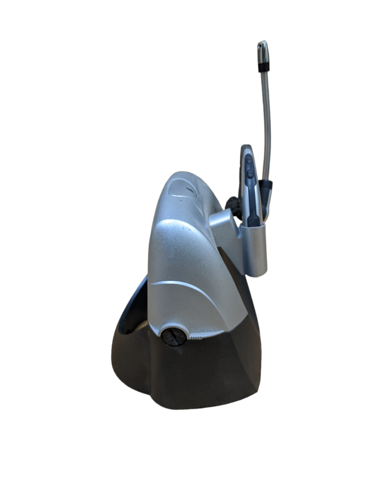 Plantronics CS70N Silver Ear-Hook Wireless Headset w/Adapter+Charge Base Working