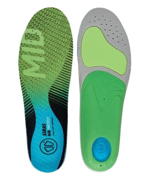 Sidas 3Feet Run Protec Mid Insoles, Large