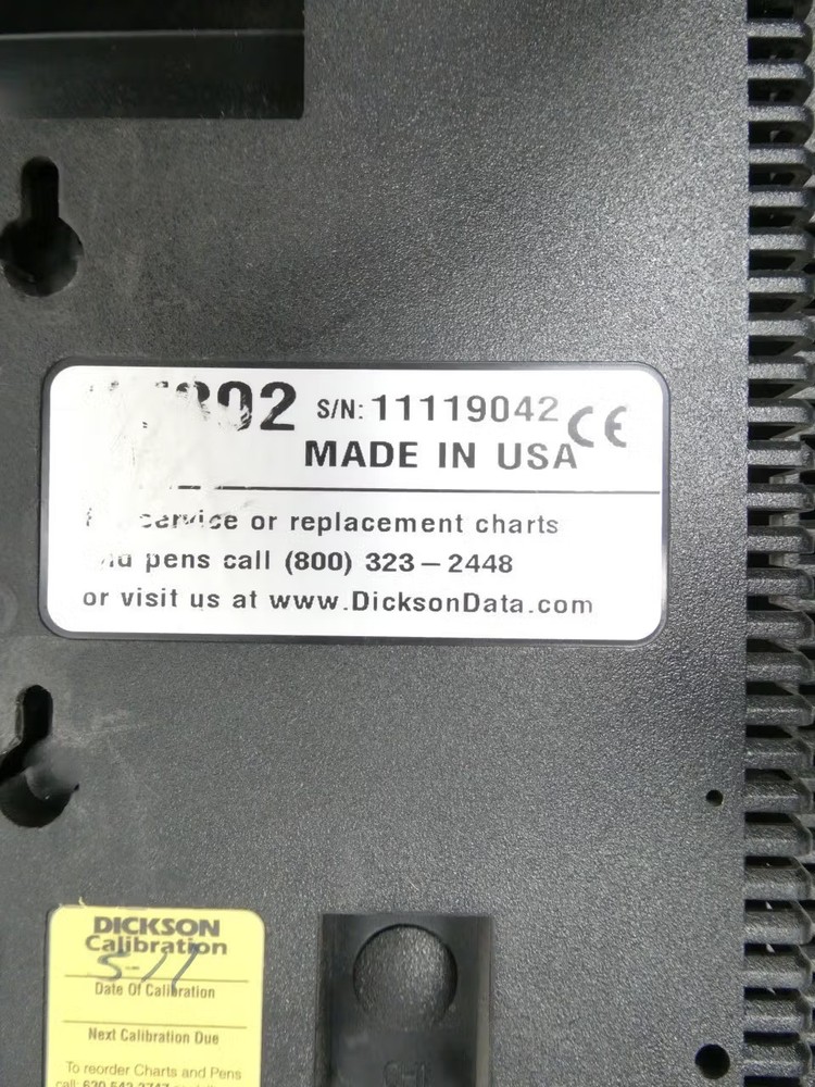 Dickson KT802 Temperature Chart Recorder