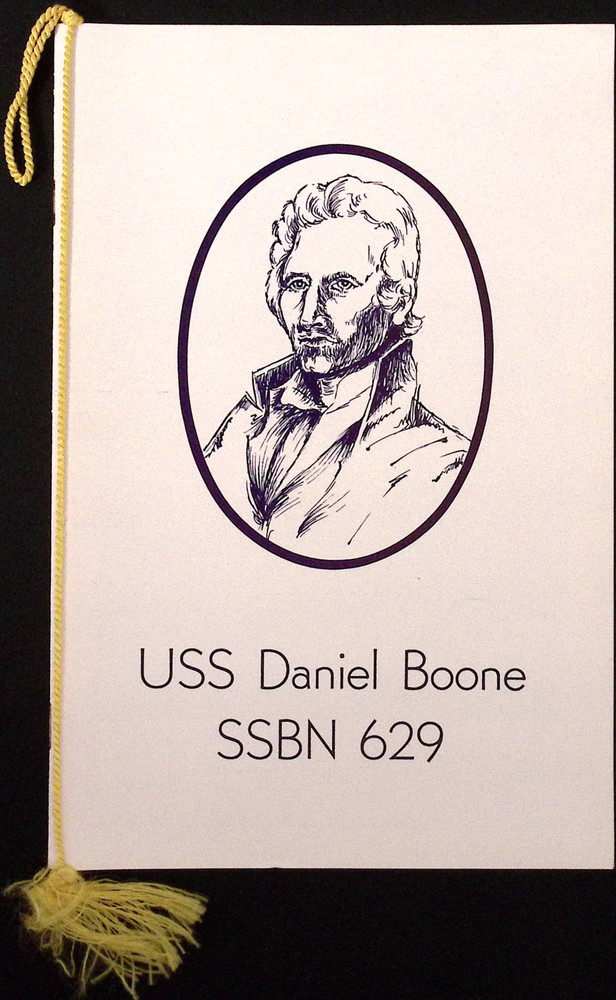1964 US Navy USS Daniel Boone SSBN629 Commissioning Ceremony Program