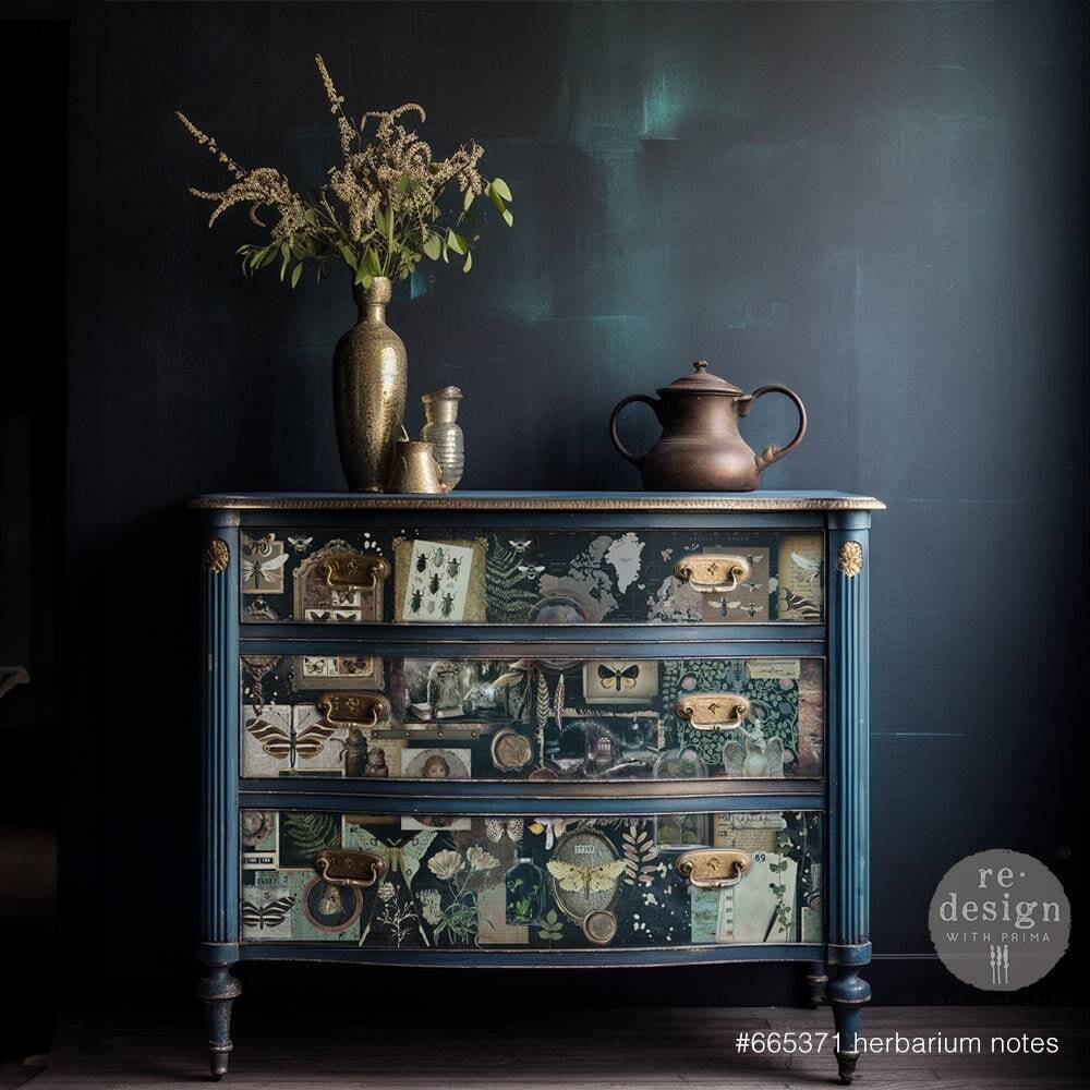 Herbarium Notes | Décor Decoupage Tissue| 19"x 30" | Redesign with Prima