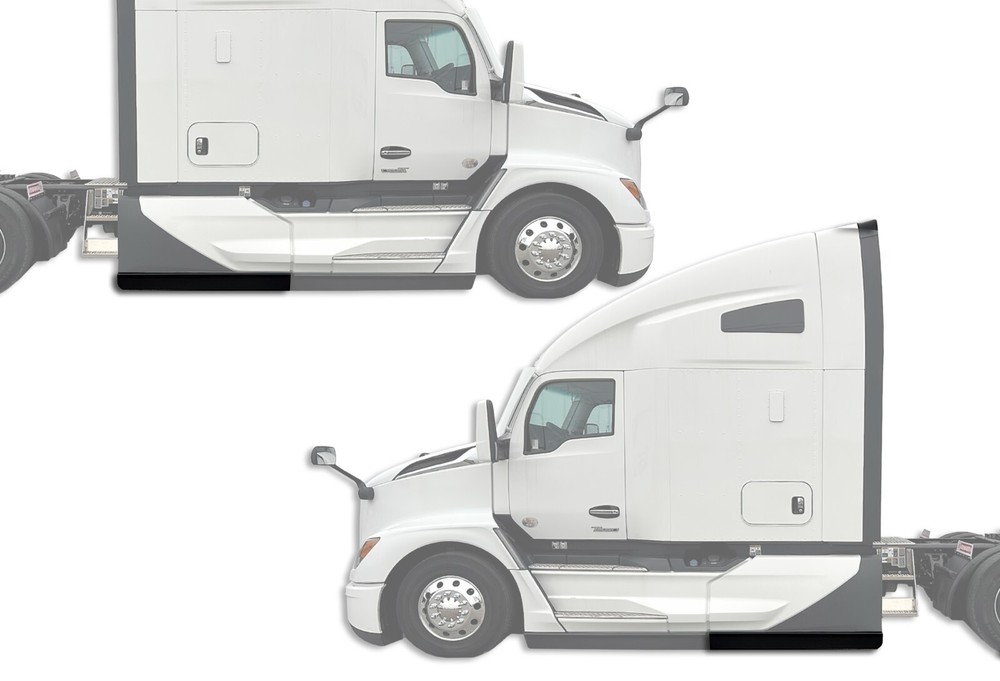 Fairing Panel Extensions - Lower Ext Rear Set For Kenworth T680 Next Gen 2022+