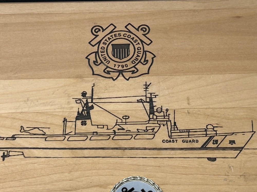 US Coast Guard Wood Plaque