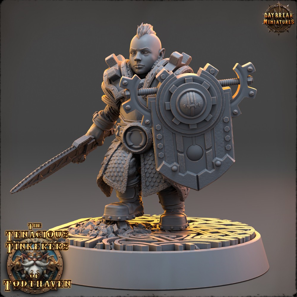 Gnome Warrior Magath | DayBreak Miniatures |