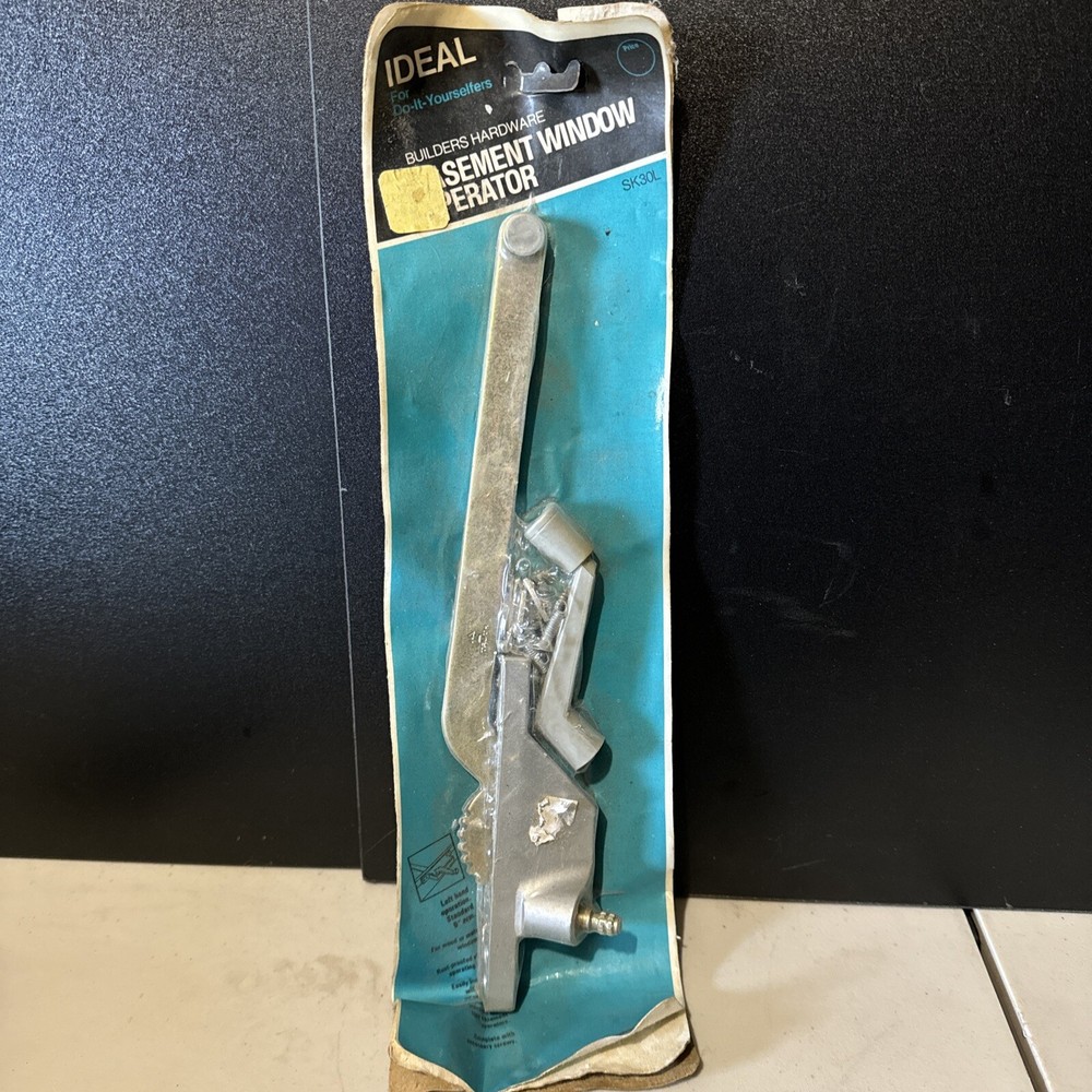 Ideal Security Hardware Casement Window Operator 9" Left Hand Operation-Silver