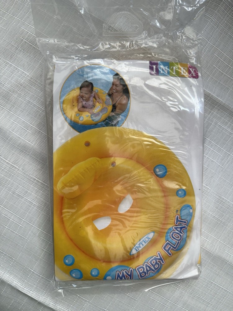 Intex My Baby Float Yellow Inflatable Swimming Pool Ring Float Model 59574NP