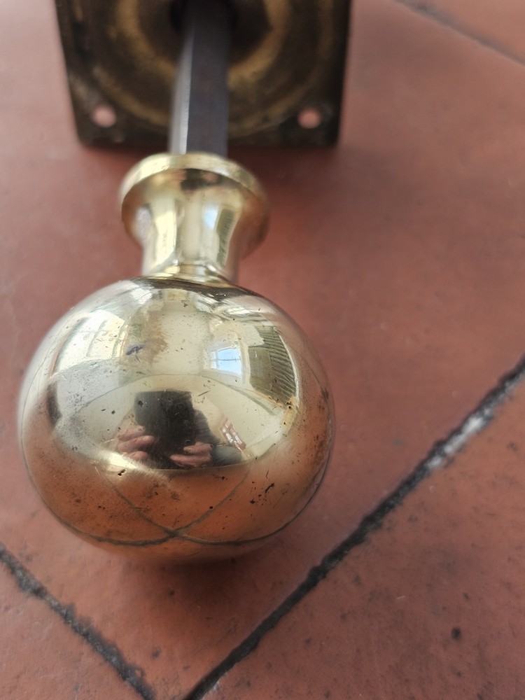 Antique original brass door knobs