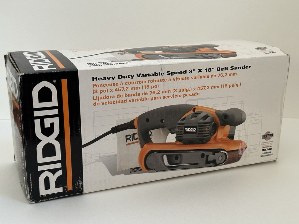 RIGID Heavy Duty Variable Speed 3” x 18” Belt Sander