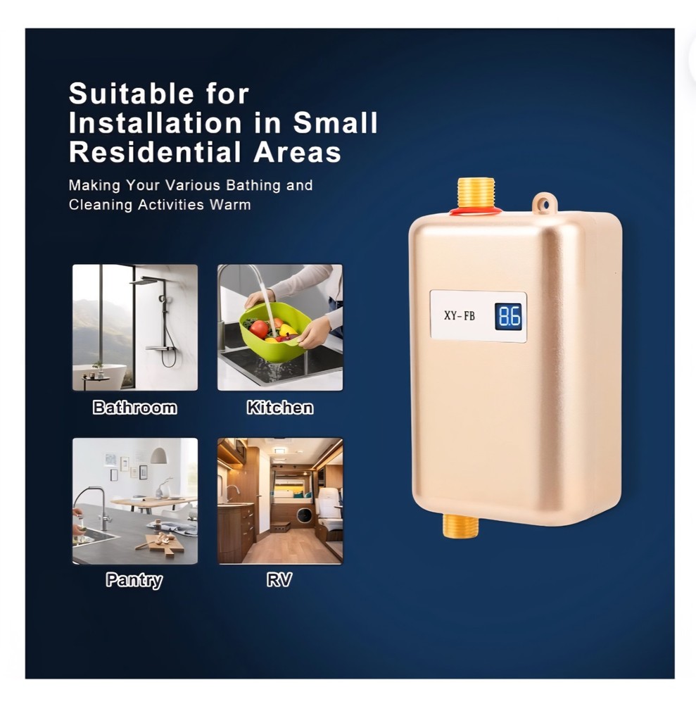 3000W, 110 Volt, XINYE XY-FB Electric Tankless Water Heater, New