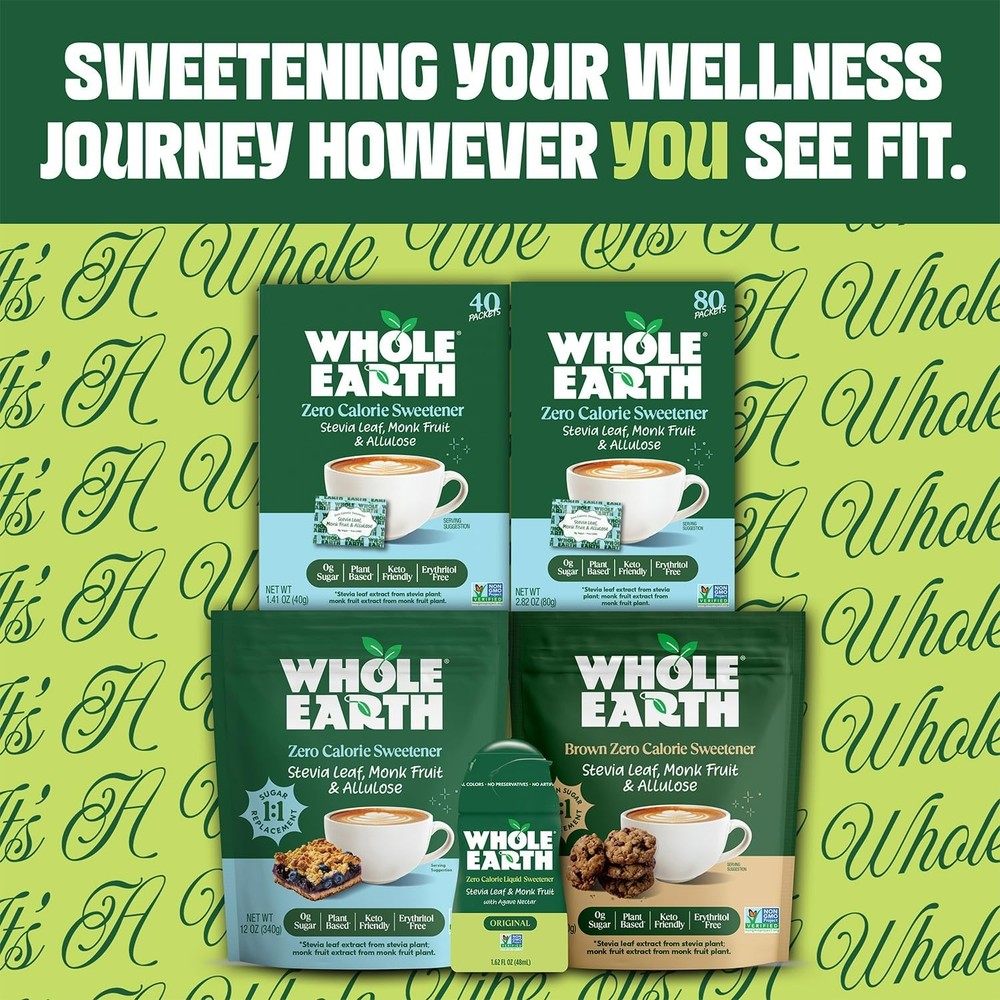 Versatile Zero Calorie Sweetener Packets - Perfect for Keto Diets, 400 Count