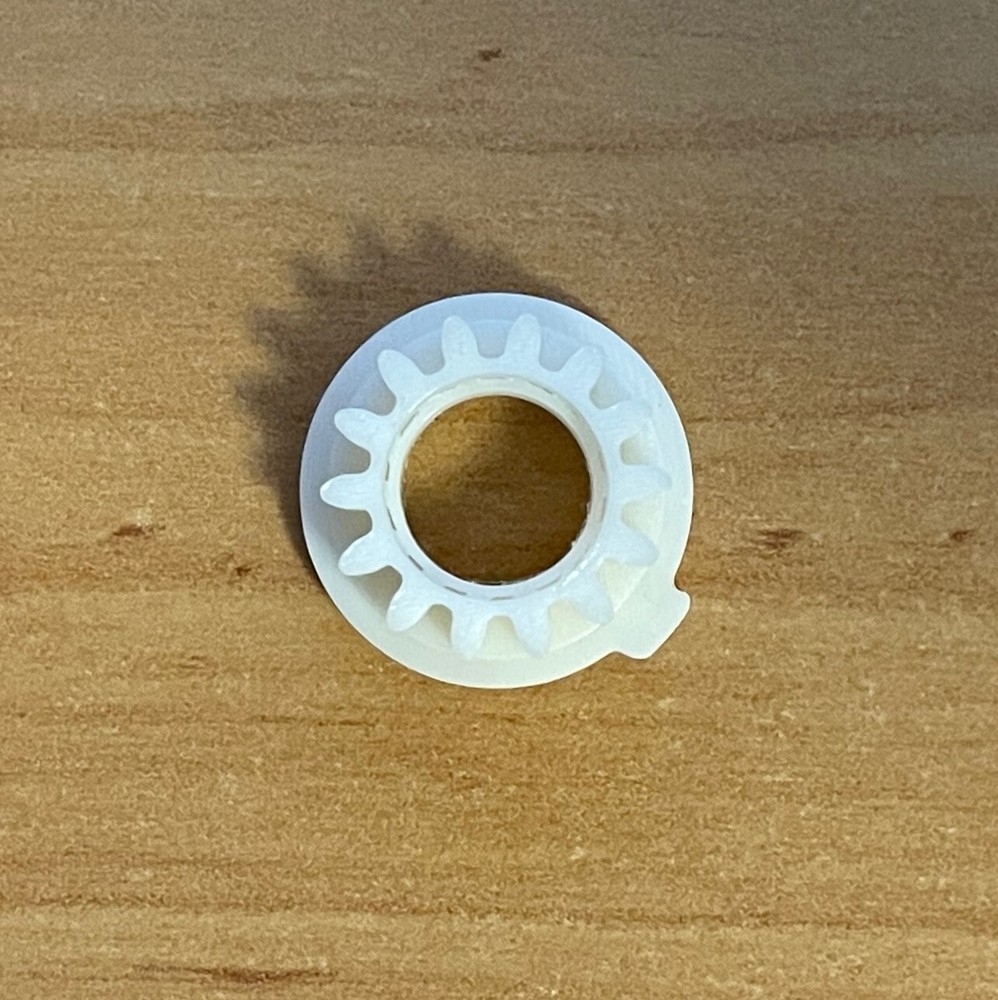 Technics SL-B2 SL-B3 turntable spindle gear replacement - 3D printed