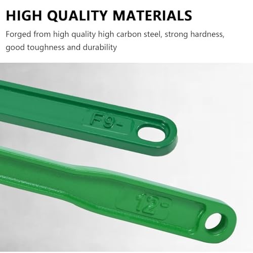 2-Piece Rubber Strap Wrench 9' & 12’ Handle, Adjustable Strap Wrench, Rubber
