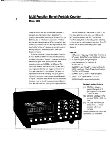 Optoelectronics 8040 Multifunction Digital Frequency Precision Tester Counter