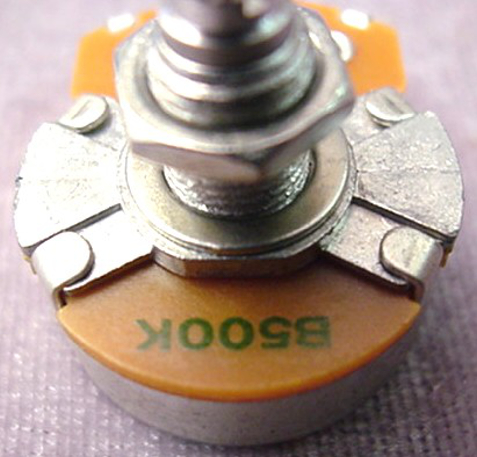 B500k QUARTER SIZE ELECTRIC GUITAR CONTROL POT