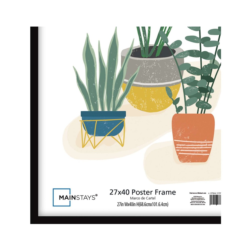 27x40 Basic Poster Frame - NEW Black, Lightweight, Perfect for Posters & Prints