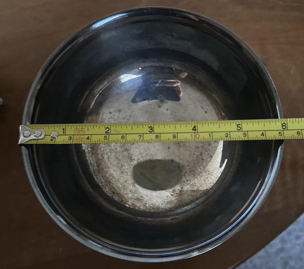 Vintage Footed Silver Bowl Fruit Candy Etc