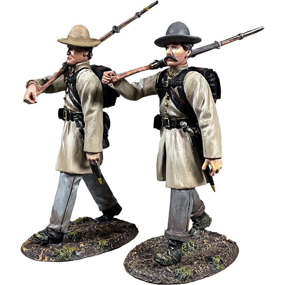 Confederate Infantry Marching 1/30 Figures William Britain (31500)