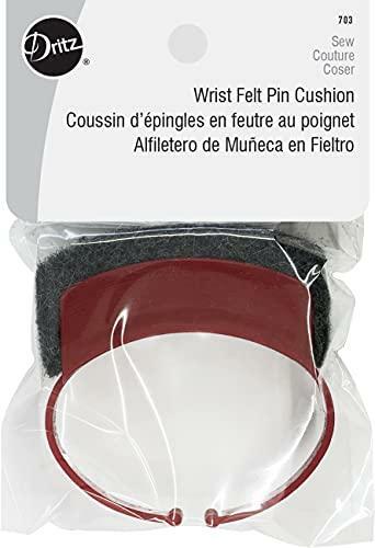 Dritz Wrist Felt Pin Cushion, Red
