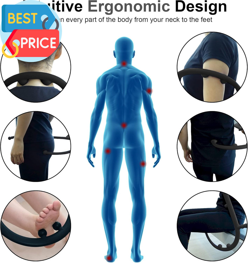 Massage Trigger Point Cane, Muscle Release Tool Self Massage Hook Cane, Handheld