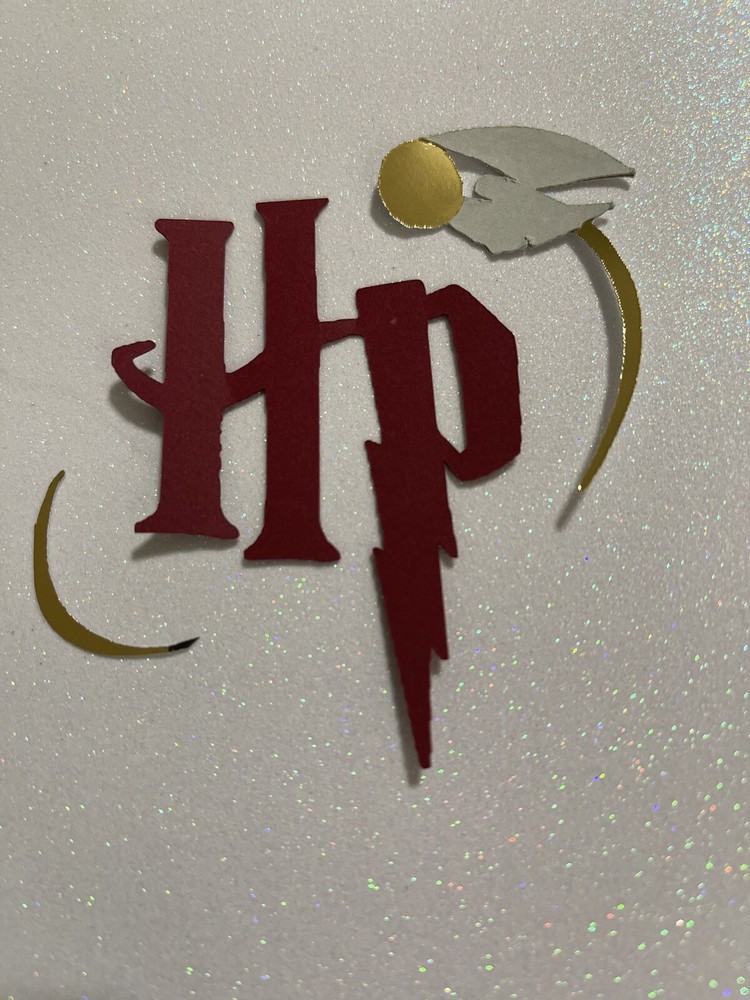Wizard , Magic, Bird inspired logo paper piece Handmade.