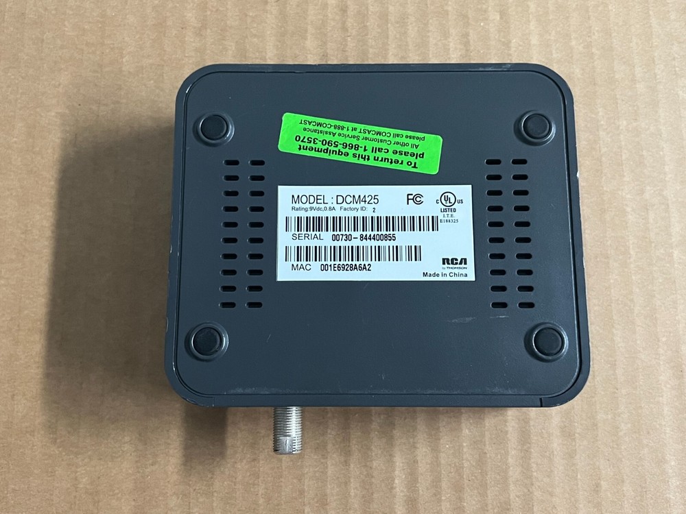 RCA DCM425 Digital Broadband Cable Modem - NO CABLES