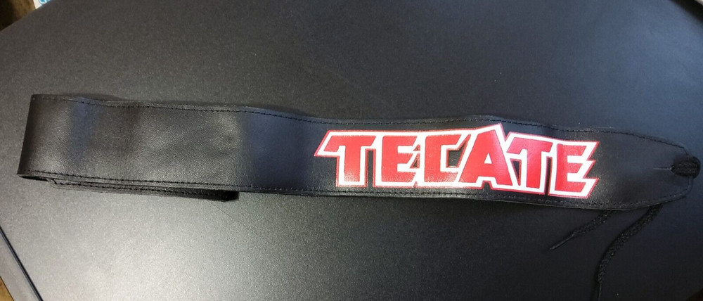 Samick Guitar Tecate Edition Leather Guitar Strap New Open Bag