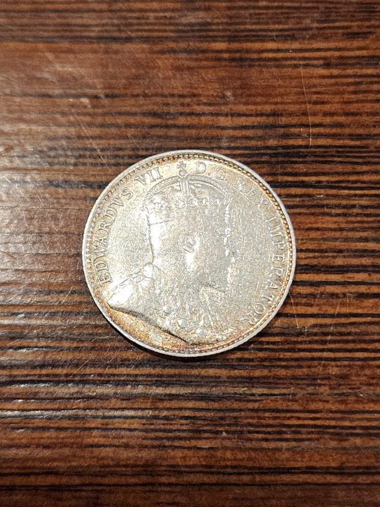 1905 Canada 5 Cents Silver Coin