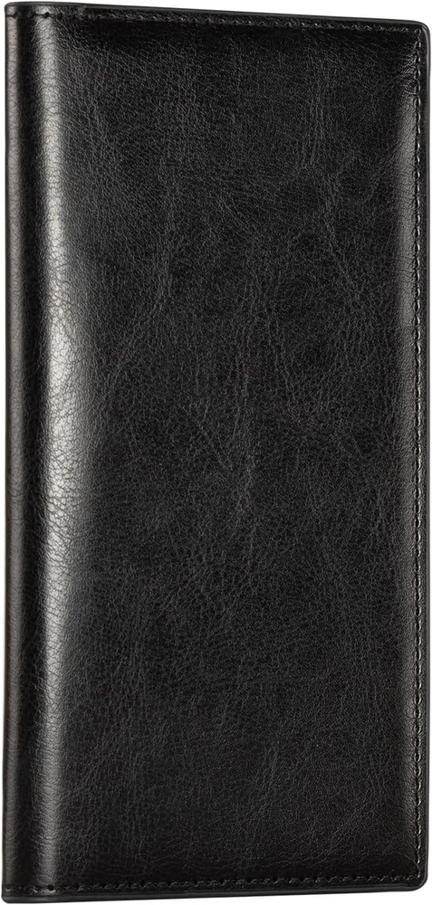 Cobak PU Leather Checkbook Cover - RFID Blocking, Classic Design, Slim & Durable