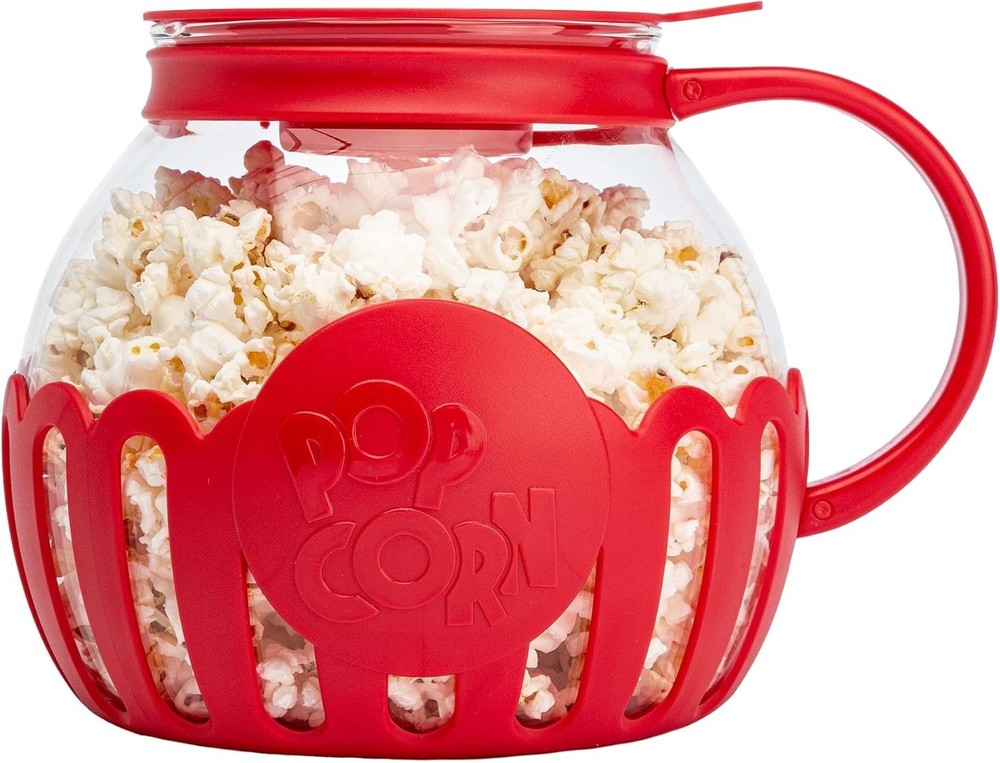Ecolution 3-Quart Micro-Pop Glass Popcorn Maker - BPA-Free & Dishwasher Safe