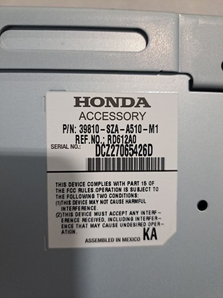 2013 Pilot Display Screen Sku#4292926