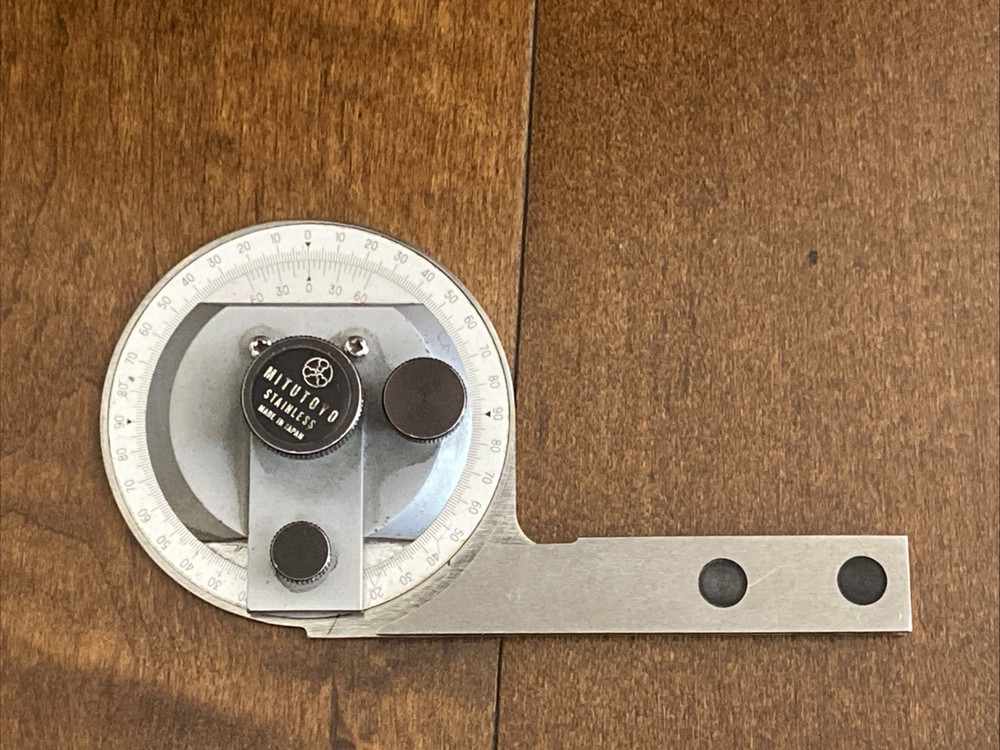 Mitutoyo Universal Bevel Protractor Model 12" & 6" Blade