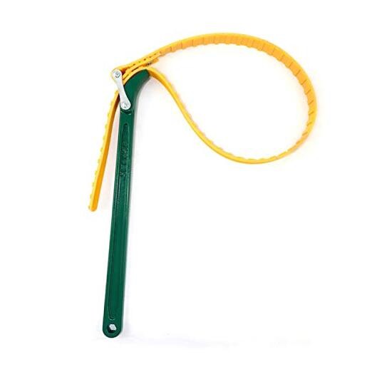 15" Belt Strap Wrench, Multi-Purpose Adjustable Strap Oil Filter 15" (1 pack)