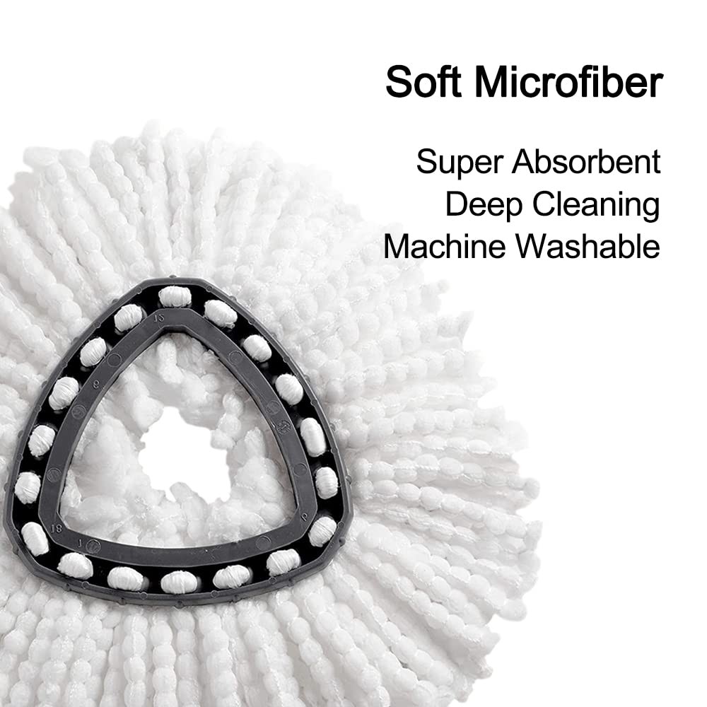 6 Pack Fit O-Cedar Easy Wring Spin Mop Replacement Heads - Microfiber Replace...