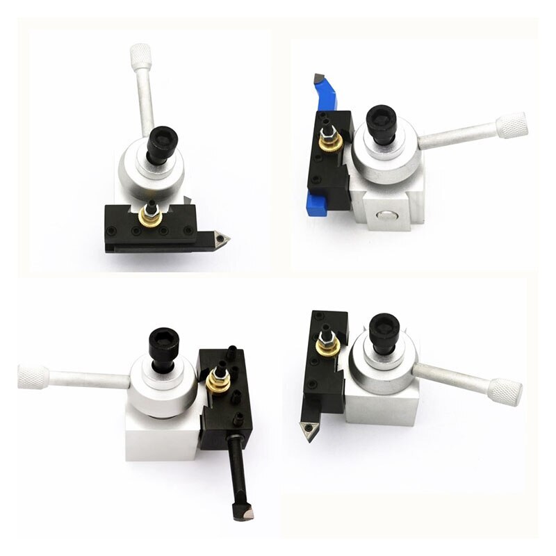 CNC Lathe Machine Mini Quick Change Tool Holder Post Cutter Screw Kit Multi
