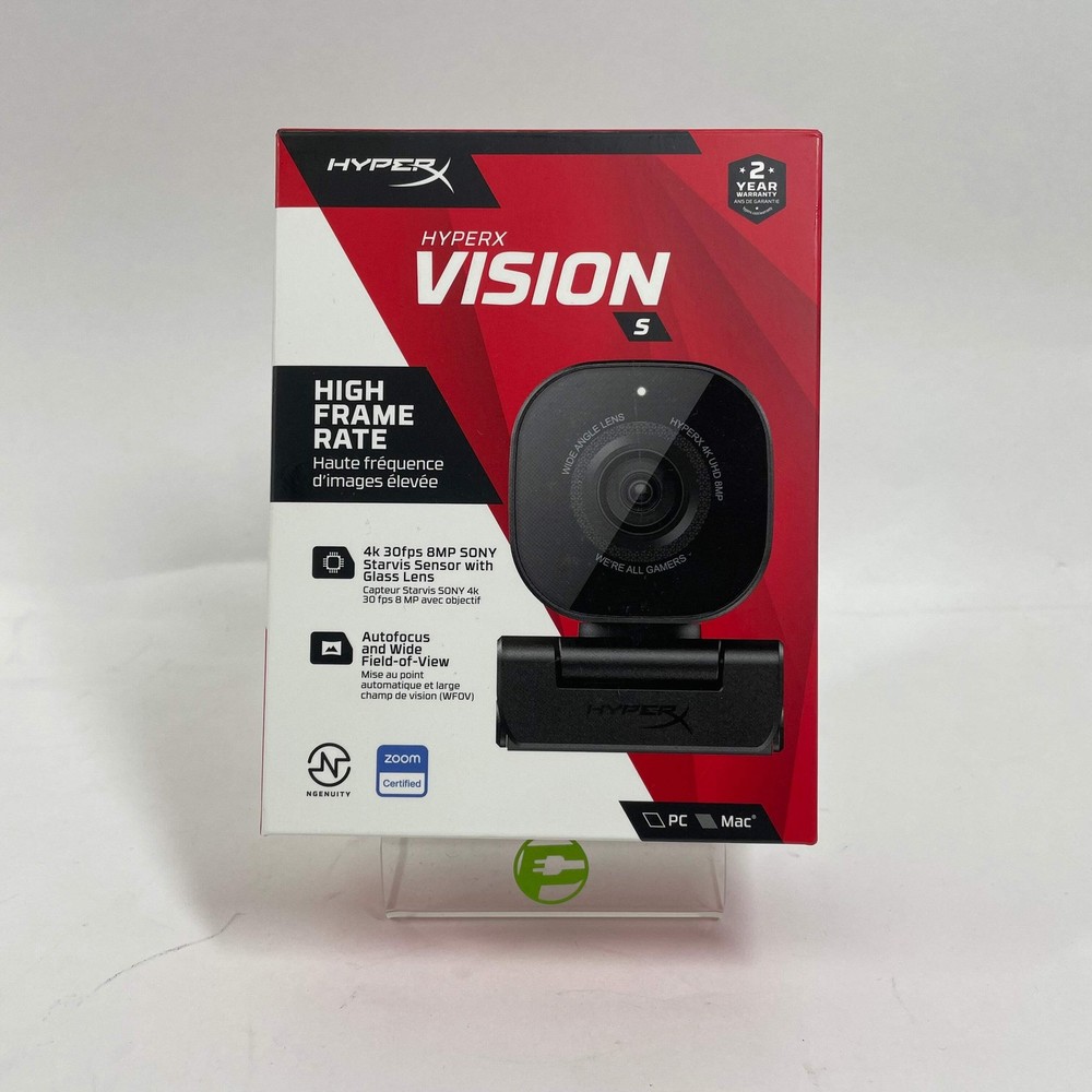 New HyperX Vision S High-Performance 4K Webcam WC0002 (Open Box)